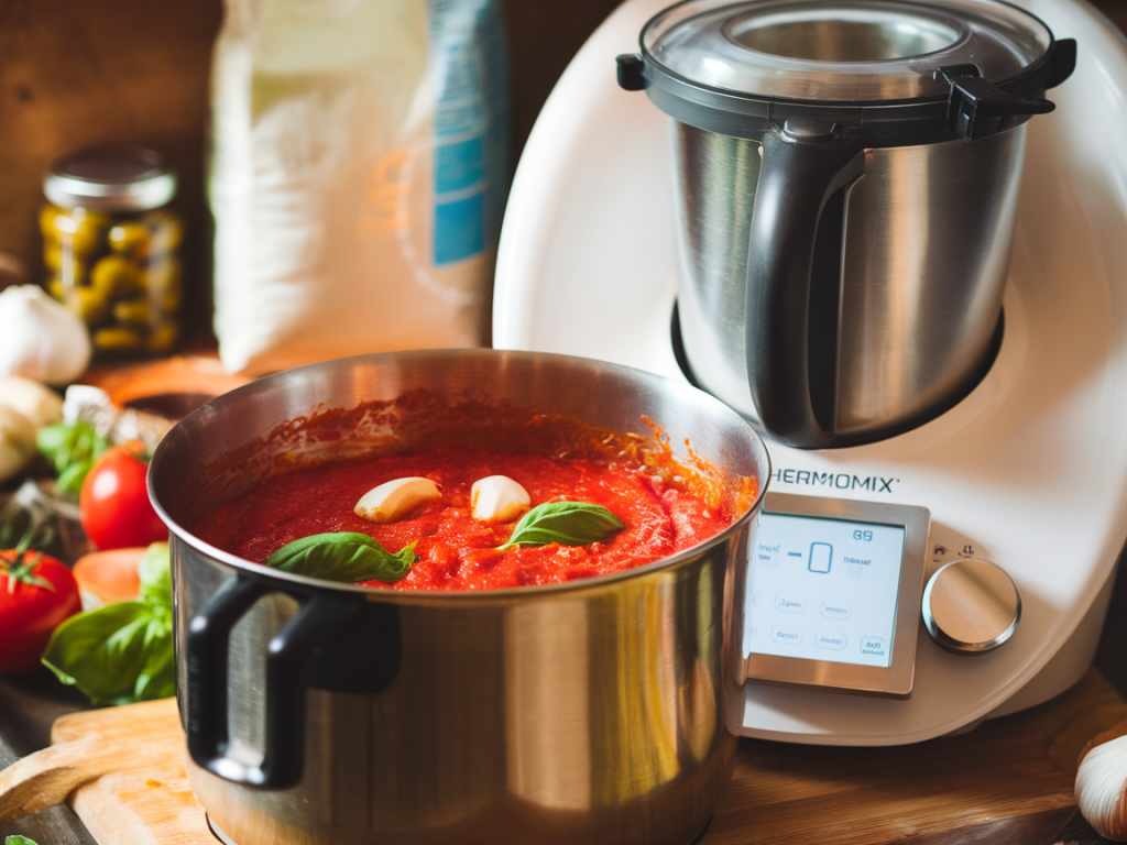 Welche thermomix-tricks sparen zeit bei grundrezepten wie tomate-mozzarella-sauce