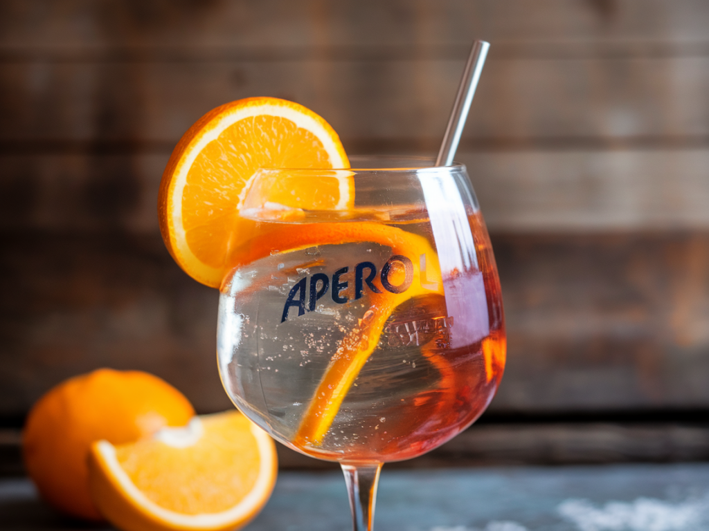 Wie mache ich einen schnellen aperol-spritz ohne prosecco, aber mit ähnlichem geschmack