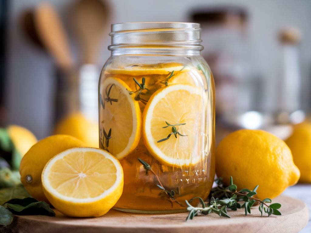 Wie bereite ich einen zitronen‑thymian‑sirup für sommerliche hausdrinks und desserts zu?