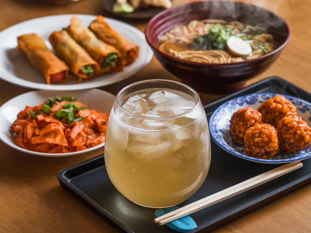 Wie kombiniere ich kombucha mit würzigen asiatischen gerichten ohne den geschmack zu überdecken