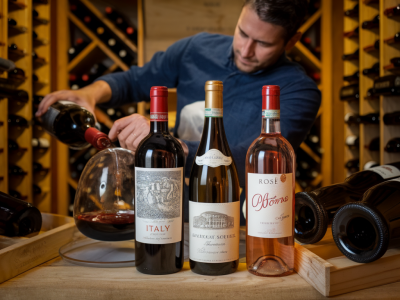 Welche drei weinflaschen unter 20€ eignen sich zum lagern im keller und wie dekantiere ich sie richtig