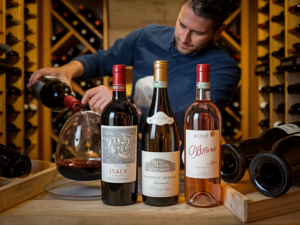 Welche drei weinflaschen unter 20€ eignen sich zum lagern im keller und wie dekantiere ich sie richtig